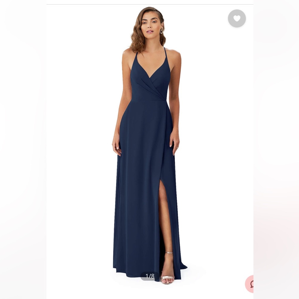 Azazie Davis Dark Navy Gown